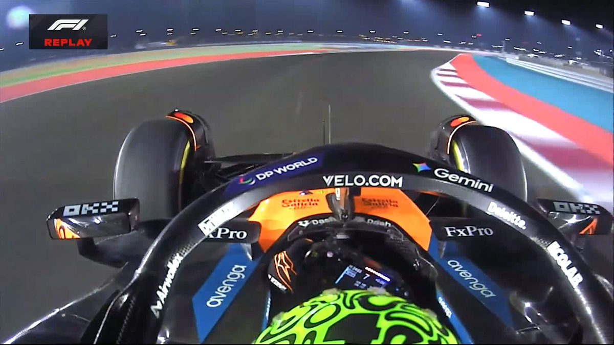 Scary moment for Lando 😱 #F1 #QatarGP