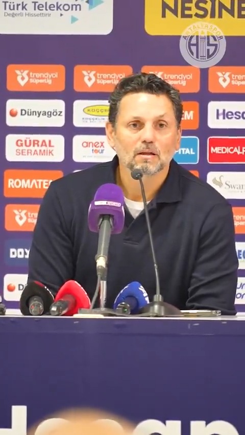 🎙 Teknik Direktörümüz Erol Bulut, Göztepe maçı sonrası açıklamalarda bulundu. #HesapcomAntalyaspor #SevdamızAntalyaspor