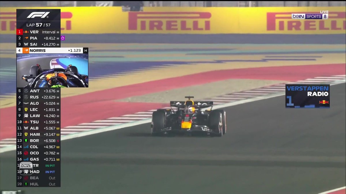 🏁 نهاية السباق 🏎️🥇 الهولندي ماكس فيرستابن يفوز بسباق جائزة قطر الكبرى للفورمولا 1 #فورمولا1 | #جائزة_قطر_الكبرى #Formula1| #QatarGP