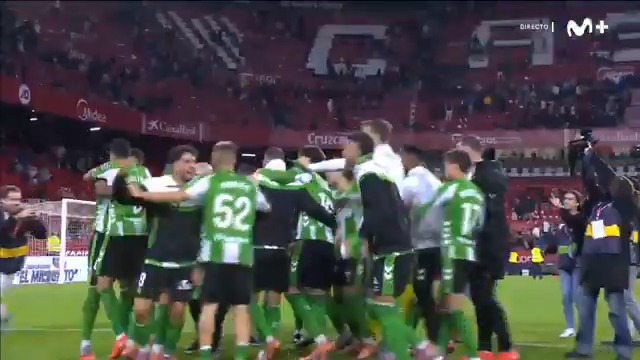 El Real Betis Balompié 🌴💚 clava su bandera en el Sánchez Pizjuán ocho años después. #LALIGAEASPORTS #LaCasaDelFútbol