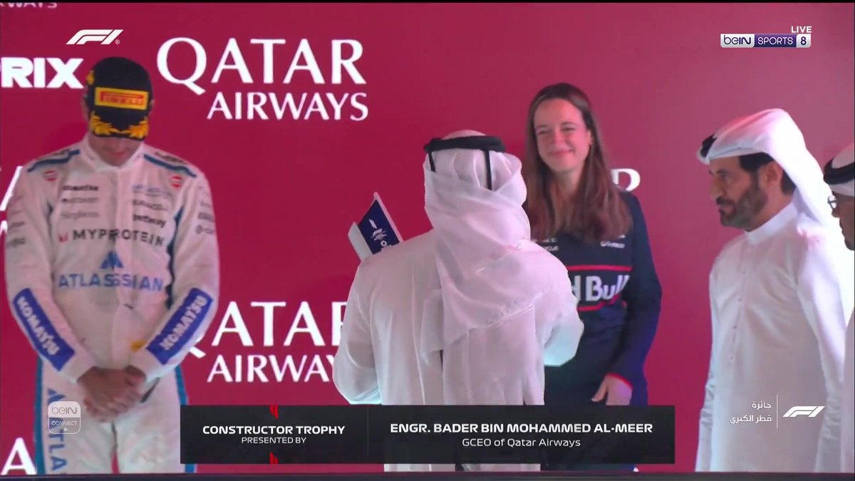 🏆🎉 مراسم تتويج ماكس فيرستابن بلقب سباق جائز قطر الكبرى 🏆🏎️ 🥇 ماكس فيرستابن - ريد بول 🏆🏎️ 🥈 أوسكار بياستري - ماكلارين 🏆🏎️ 🥉 كارلوس ساينز - ويليامس #فورمولا1 | #جائزة_قطر_الكبرى #Formula1| #QatarGP