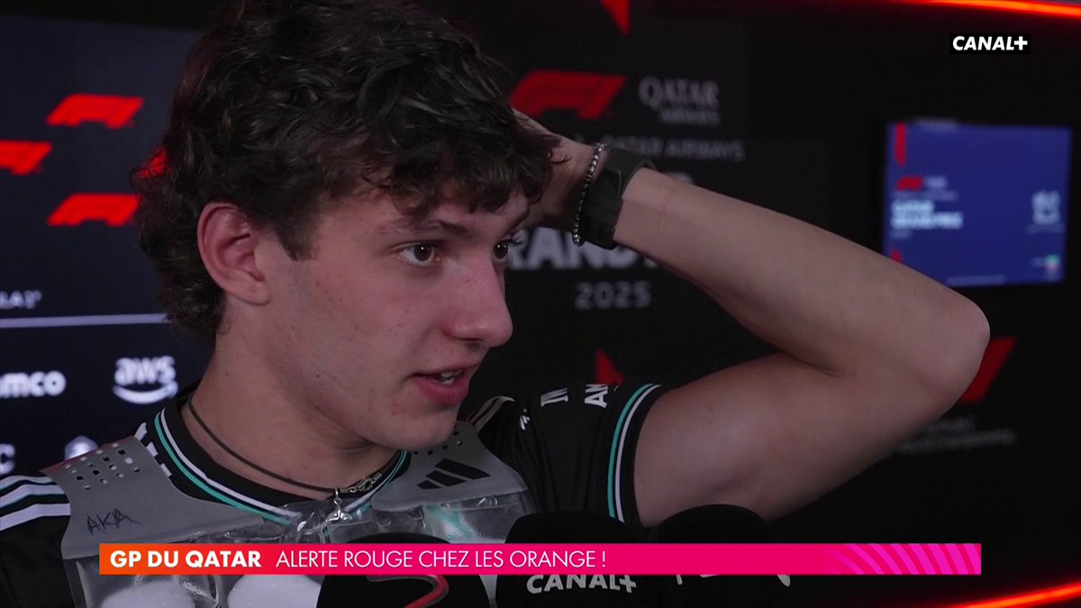 🗣️“C’est vraiment dommage“ Antonelli, 5ᵉ derrière Norris, revient sur son erreur en fin de course. #QatarGP #F1