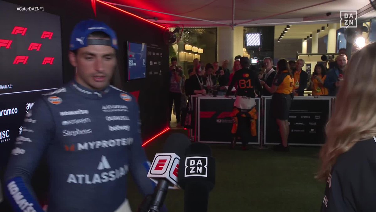 🗣️ Carlos Sainz: "Ha sido una de mis mejores carreras y más inesperadas" #CatarDAZNF1 🇶🇦