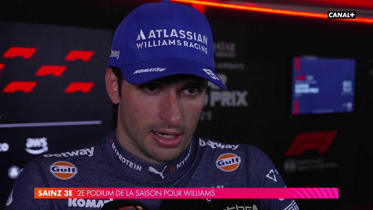 🗣️“Très, très surpris“ Sainz termine ce Grand Prix du Qatar sur le podium 🥉 #QatarGP #F1