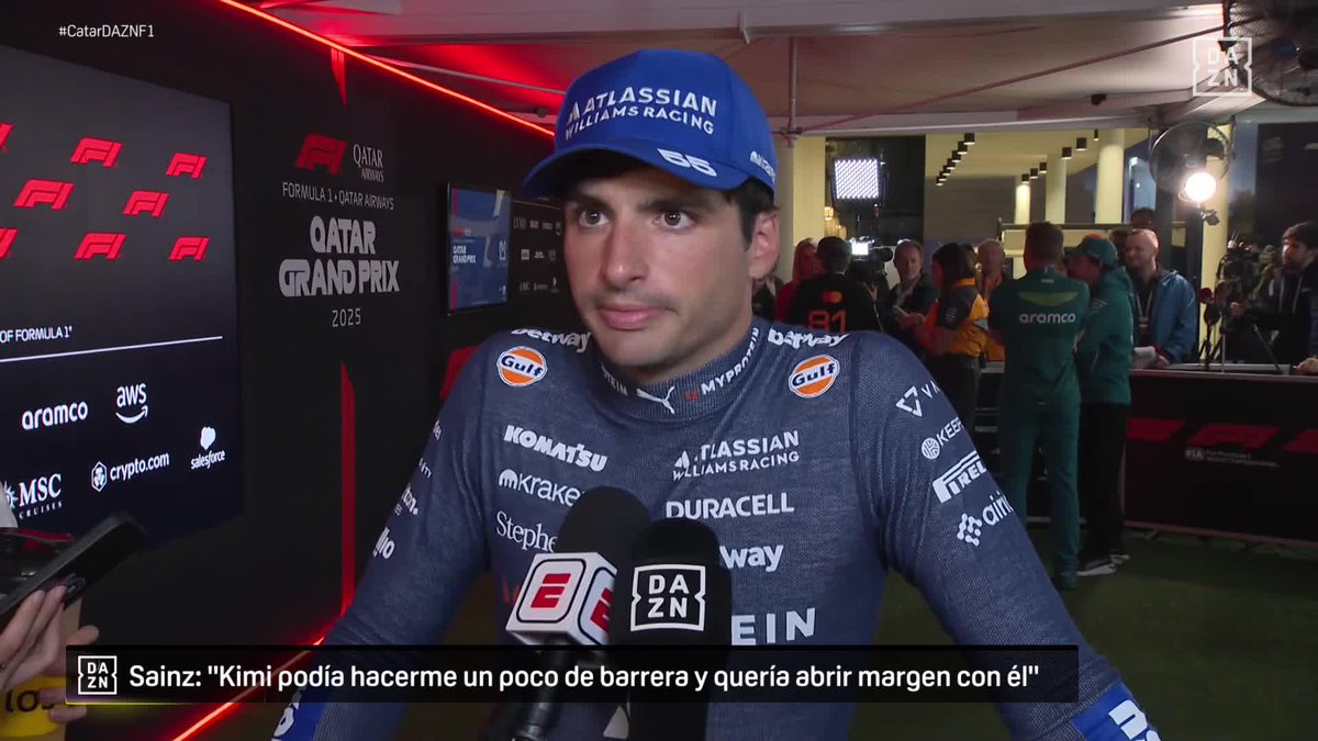Es tremendo cómo en plena carrera Carlos Sainz tenía en su cabeza toda la estrategia para conseguir retener a Norris 😍👏👏 #CatarDAZNF1 🇶🇦