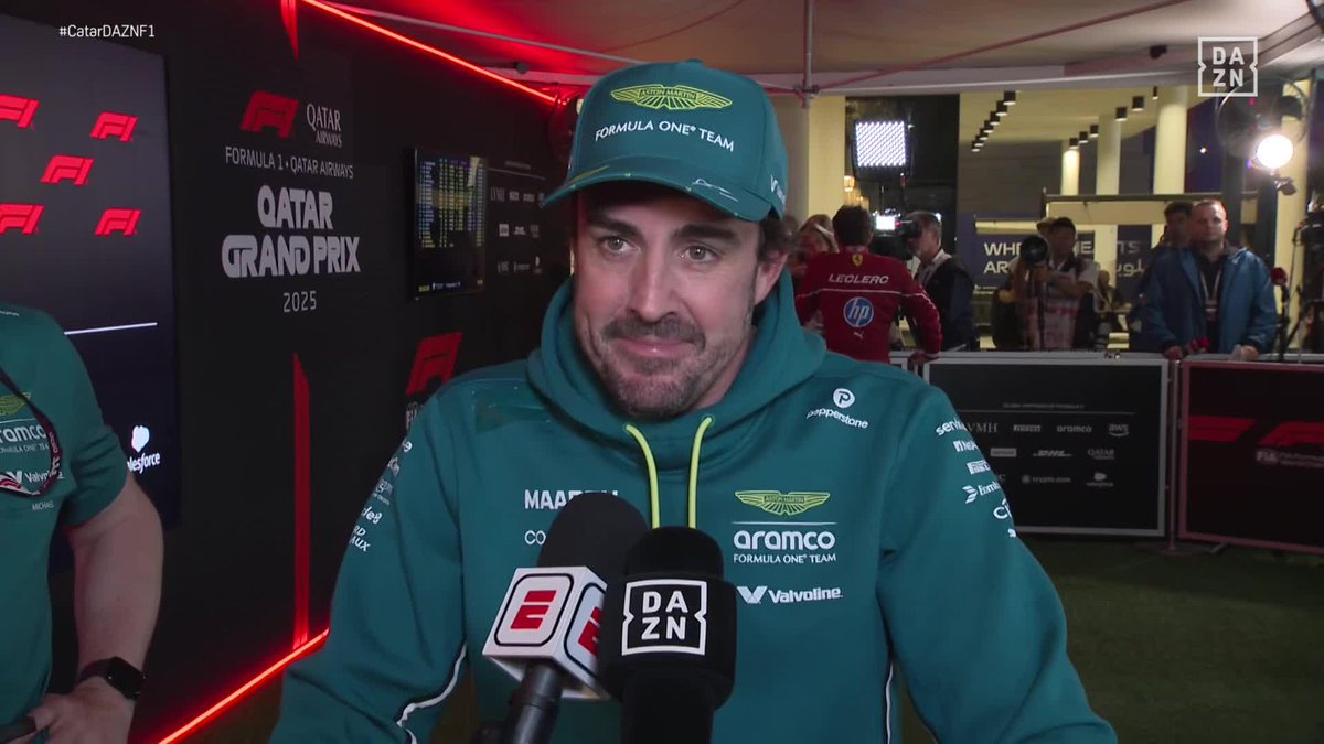 🗣️ Alonso: "Ha sido el mejor fin de semana con mucha diferencia. No pensaba de ninguna manera acabar séptimo" #CatarDAZNF1 🇶🇦