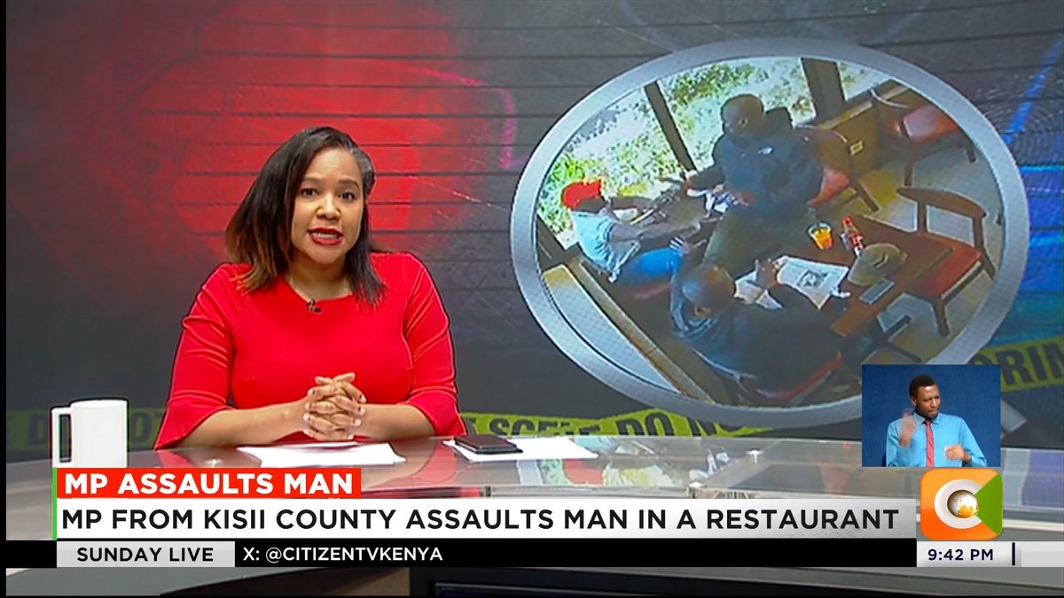 MP Assaults Man: MP from Kisii County assaults man in a restaurant Victim, Astarico Omariba Moriasi reported matter to police Omariba says MP claimed he was interfering in a private affair #CitizenSundayLive