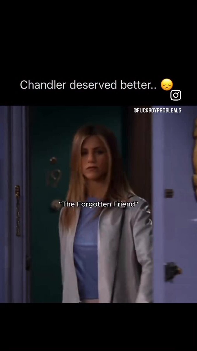 Chandler deserved better 😔 🎥 Friends