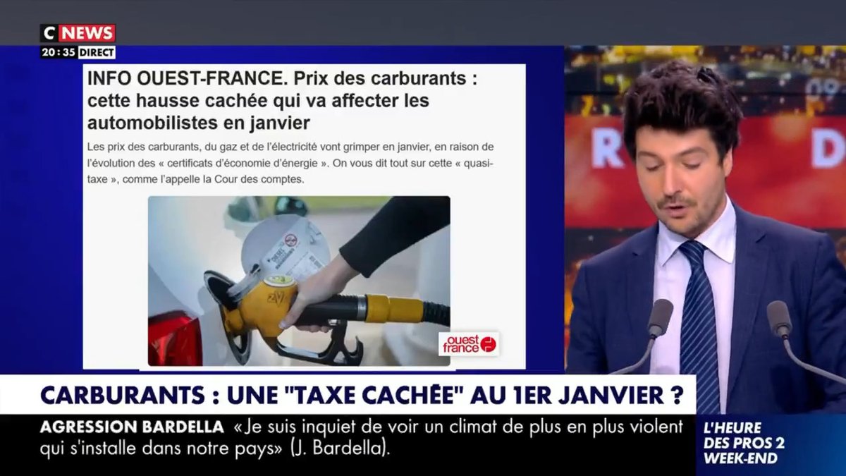 Le décret du Premier ministre sur les CEE va renchérir mécaniquement les prix des carburants pour nos compatriotes. Il y a un risque de voir augmenter le litre d'essence de 6 centimes et de voir augmenter les tarifs de l'électricité de 1 à 2%.