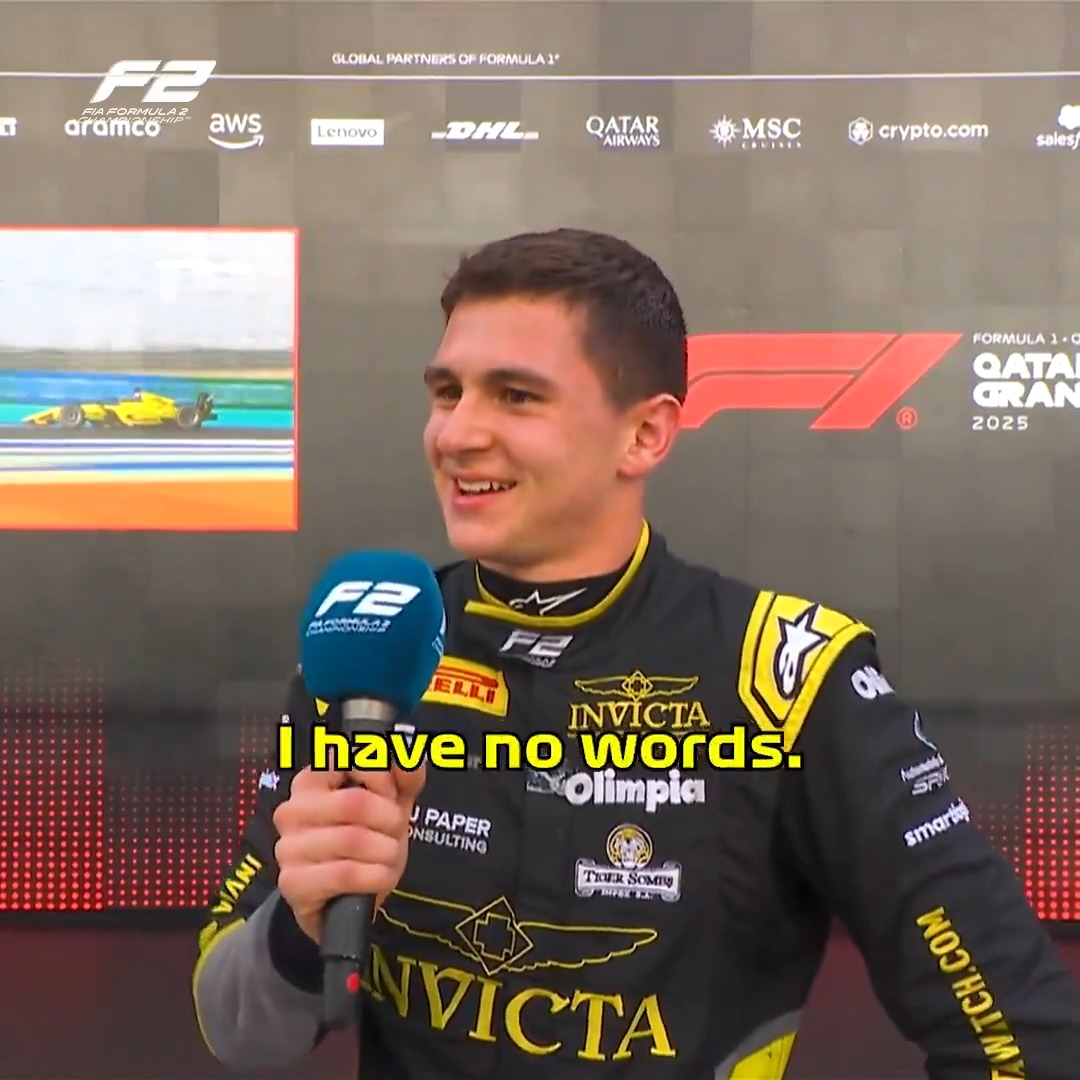 Checking in with our brand-new champion! 🥹💭 #F2 #QatarGP