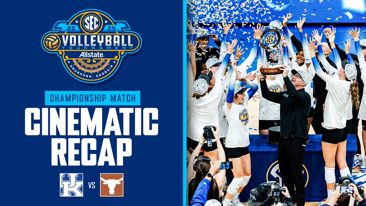 A return two decades in the making. And it absolutely delivered. 🤯 🏆 Kentucky Volleyball #SECTourney x Allstate
