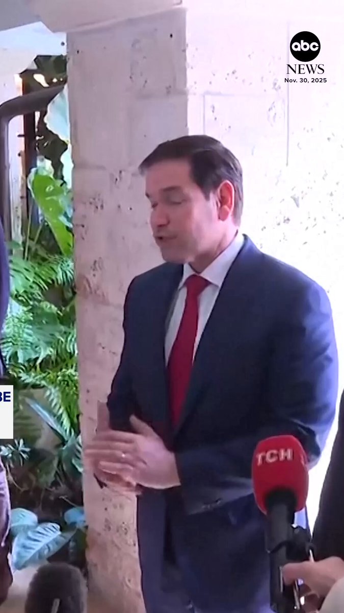 Secretary of State Marco Rubio described Sunday's meeting in South Florida with a Ukrainian delegation on ending Russia's war with Ukraine as "productive" while acknowledging "there's more work to be done."