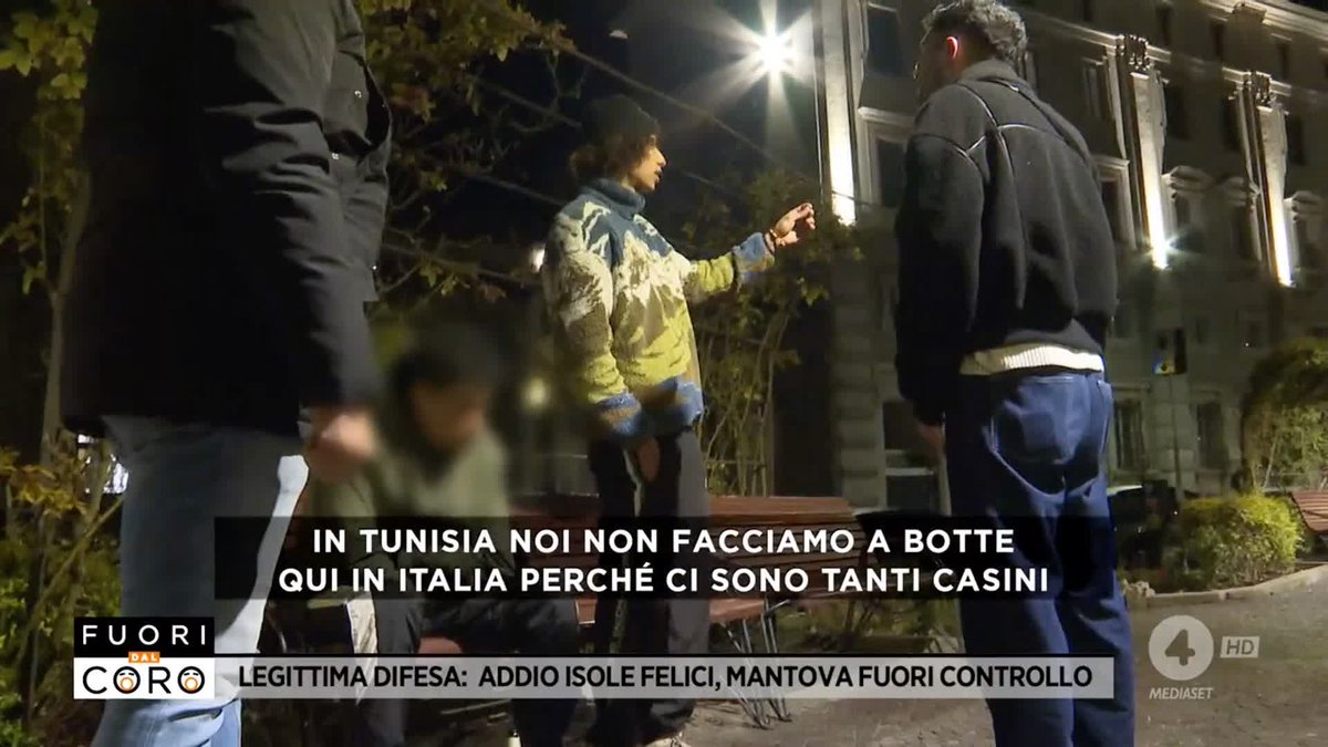 "A noi piace fare casino! In Tunisia non facciamo a botte ma qui in Italia sì" Le parole di uno dei protagonisti di una rissa di qualche sera fa a #Mantova Il servizio di Matteo Nalin a #Fuoridalcoro