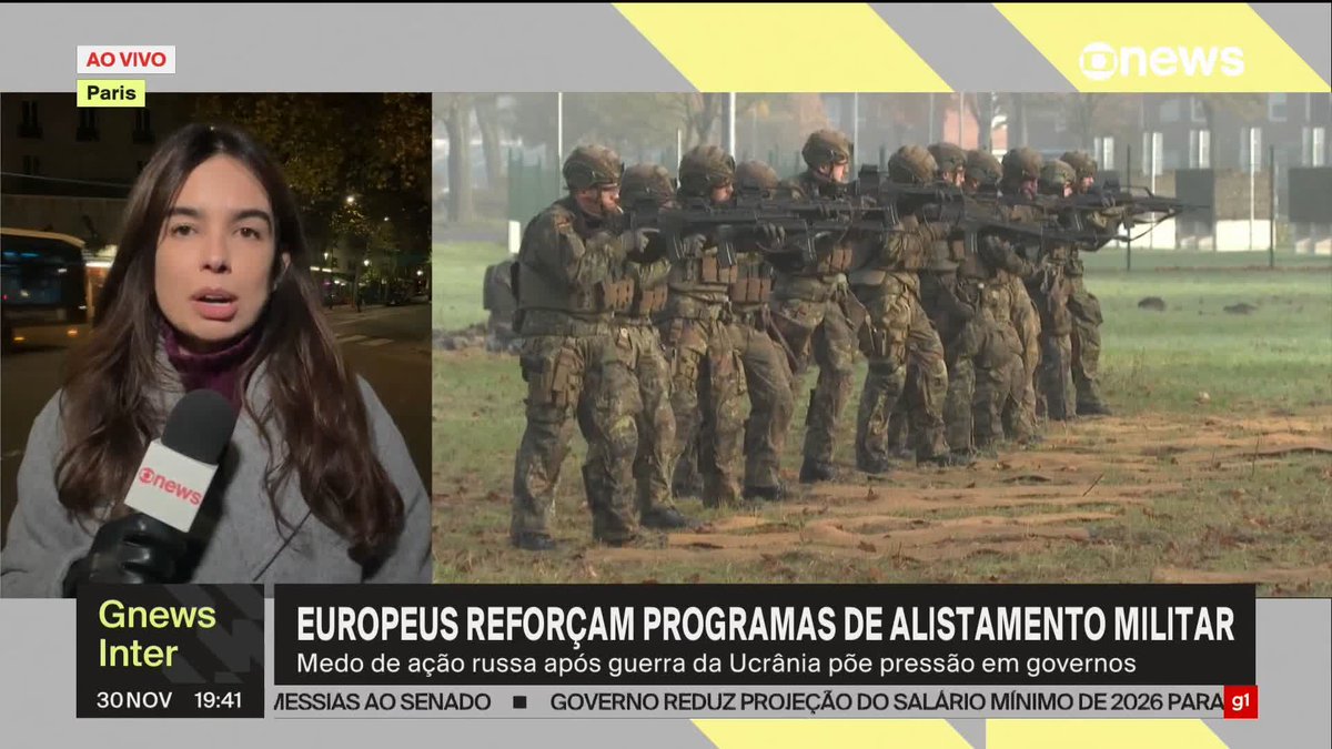 Europa prepara civis para casos de guerra após Plano Trump favorável à Rússia. Países europeus reforçam programas de alistamento militar. ➡️ Assista ao #GloboNewsInternacional: #GloboNews