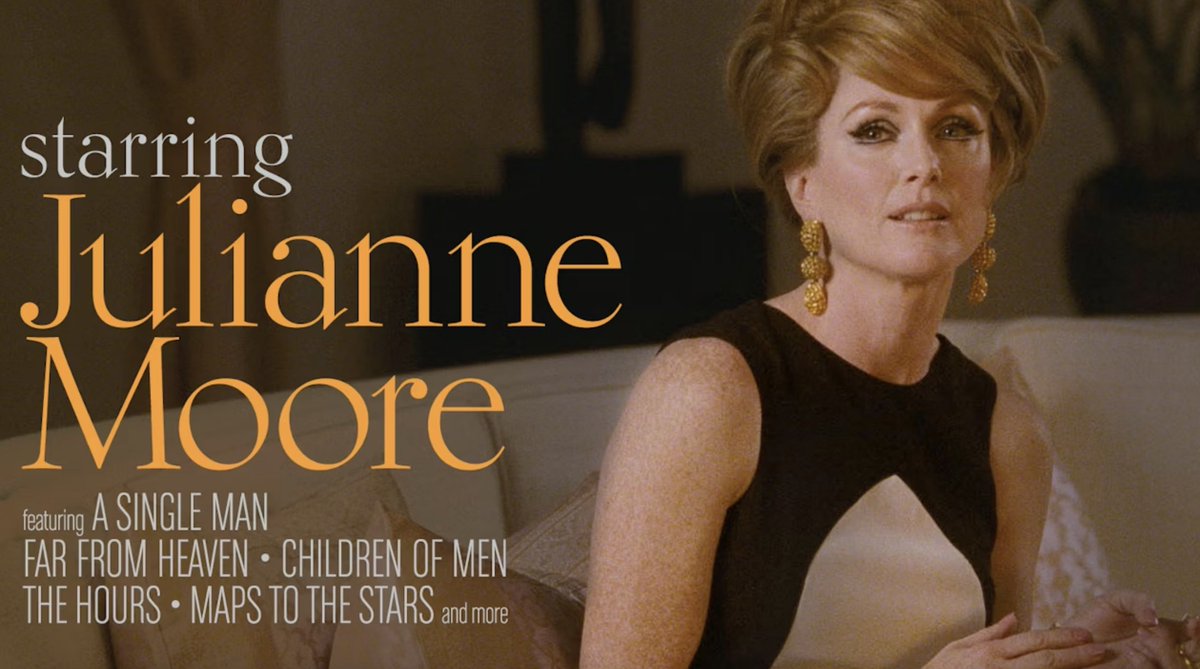 STARRING JULIANNE MOORE ❤️ Coming to the Criterion Channel tomorrow! Boasting one of the most compelling and adventurous filmographies of any actor working in Hollywood today, Moore has made consistently bold choices in a career. Working with auteurs like Todd Haynes, David Cronenberg, and Alfonso Cuarón, Moore brings psychological nuance and fascinatingly layered ambiguity to her celebrated portrayals of women on the edge.