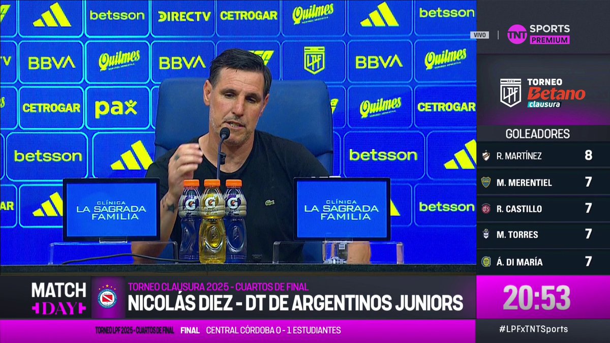 "Sabíamos que Boca lastima con la pelota parada" "Boca no jugó mejor que nosotros" "Boca no tuvo la pelota ni jugó después del gol" Nico Diez analizó la derrota de Argentinos ante el Xeneize #LPFxTNTSports