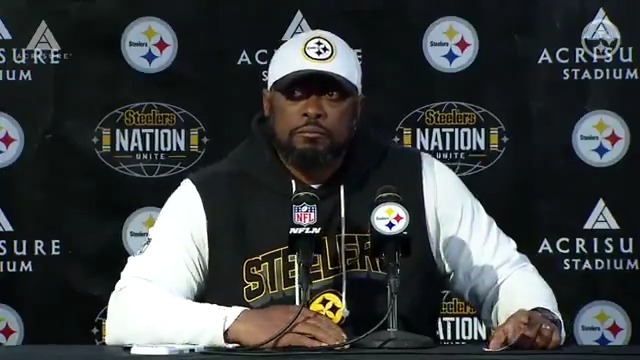 Coach Tomlin spoke to the media. Acrisure