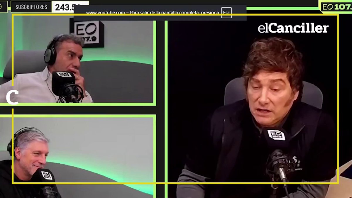 Milei está dejando la vida por la República Argentina. Vino a hacer un cambio real, llevando a cabo la salvación y resurrección de Argentina. Recuerden cuando estemos viviendo la época dorada de Argentina, fue gracias a Javier Milei.