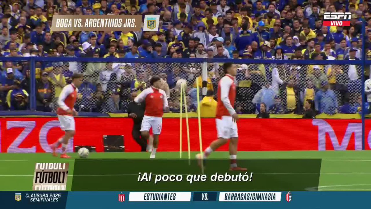 🔟 AL RITMO DEL DIEGO: Hernán López Muñoz, sobrino nieto de Maradona, y una entrada en calor con 'La Mano de Dios' sonando de fondo. ▶ Mirá #ESPNFútbol1 en el Plan Premium de #DisneyPlus