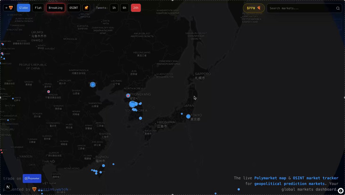 WE CANT STOP SHIPPING POLYGLOBE UPDATES 🌐 GDELT → Local News Click anywhere on the globe and get instant access to local news from that region, powered by GDELT's database of 100,000+ sources worldwide. No more English-only bias. When you search Kyiv, you see what Ukrainian outlets are reporting. Search Tehran, get Iranian press. Search Beijing, get Chinese media. Filter by theme: Conflict, Military, Protest, Economy, Elections, Disasters, Refugees, and more. Focus on what matters. Articles auto-translate as you scroll, so you can read coverage in the original language or in English. 90-day news volume trends so you can see when coverage spikes and why. Monitor global events from local perspectives.