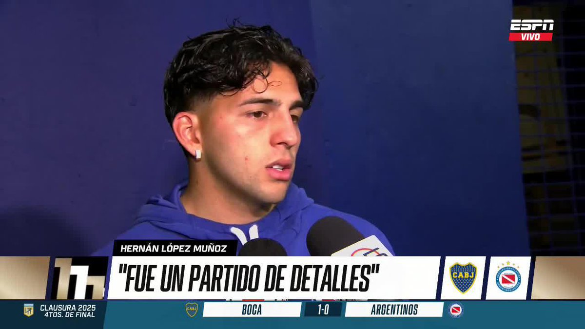🗣 "EL FÚTBOL A VECES ES TAN INJUSTO QUE NO SIEMPRE GANA EL QUE MEJOR JUEGA" Hernán López Muñoz, inconforme con la derrota de Argentinos Jrs. ante Boca. ▶ Mirá #ESPNFútbol1 en el Plan Premium de #DisneyPlus
