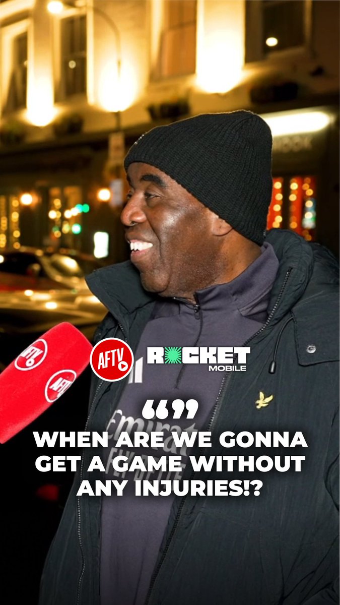 Are Arsenal 𝐔𝐍𝐋𝐔𝐂𝐊𝐘 with the injuries this season? 🤔 Get unlimited data, calls, and texts for just £16 a month! Switch now to Rocket Mobile 👉 #ad UK only. T&Cs apply. #FanCams