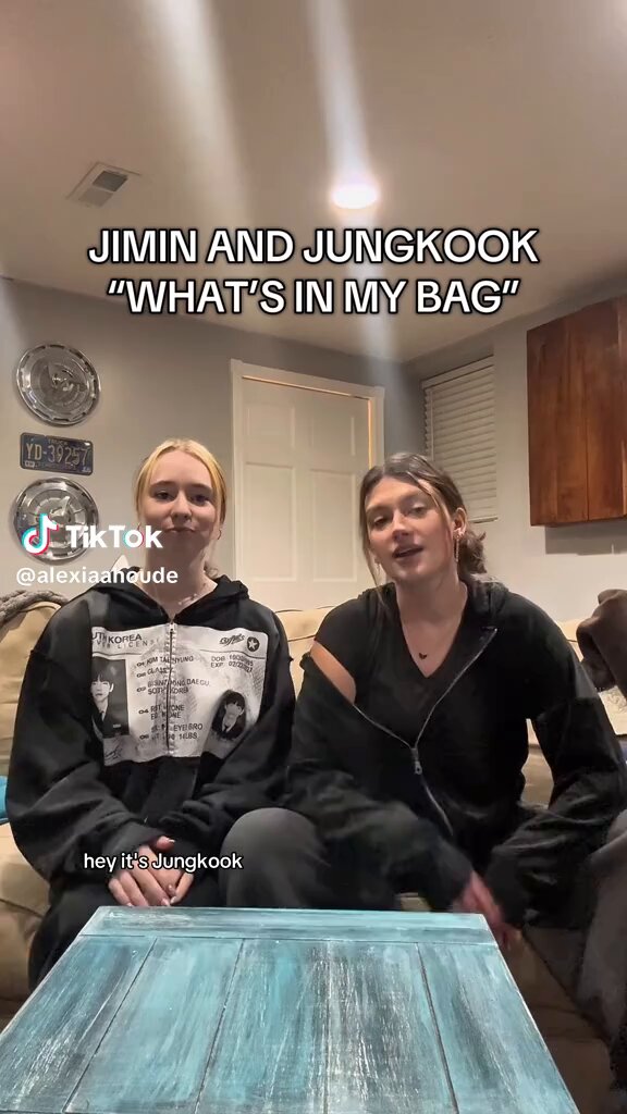 jikook what’s in my bag video (not exaggerated)