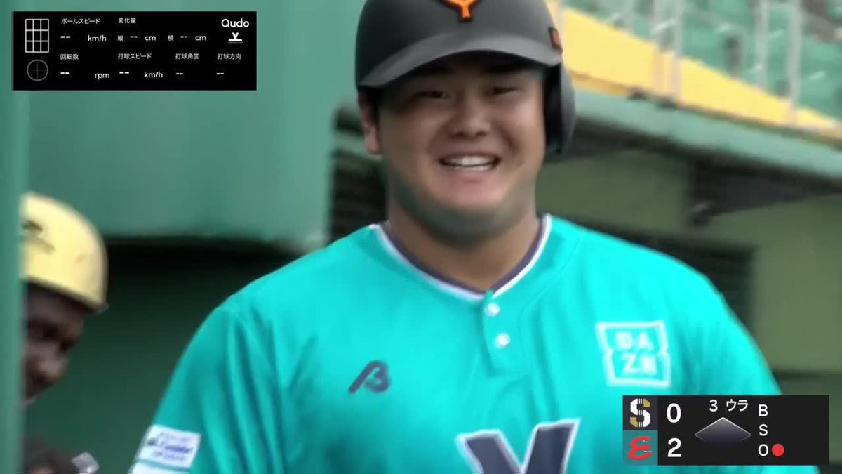 当たったら飛んでいく 持ち味のパワー見せつけ バックスクリーンへホームラン🚀 笑顔が弾ける竹下徠空 実況:矢澤祐太 🏖️ジャパンウィンターリーグ 🆚エイサー×ストリングス 🆓#DAZN LIVE配信中 #イージースポーツ #冬が僕を強くする #JWL #THEアナ #ジャイアンツ #だったらDAZN