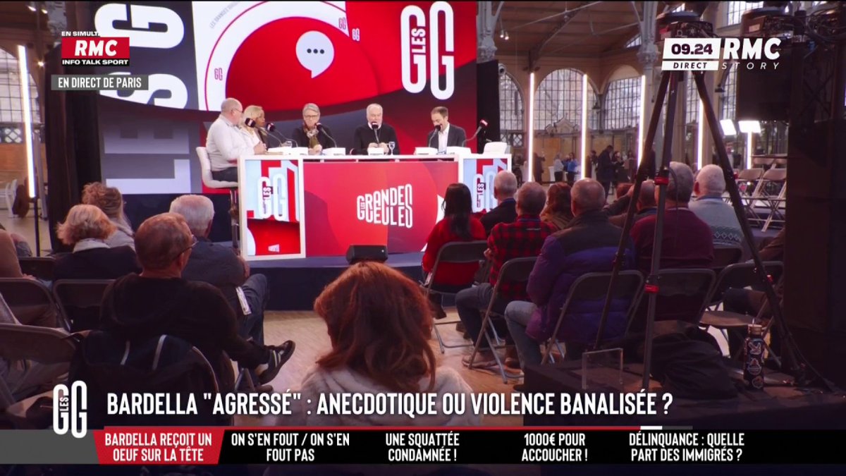 💥 Bardella « agressé » 📞 Bruno : "On a été invectivés par les gens... On s'est fait traiter de fachos ! Ils avaient des blousons CGT !" 🎙️ Olivier Truchot : "Amusant de voir des militants CGT dénoncer le facho Bardella et utiliser eux-mêmes des méthodes de fachos !" #GGRMC
