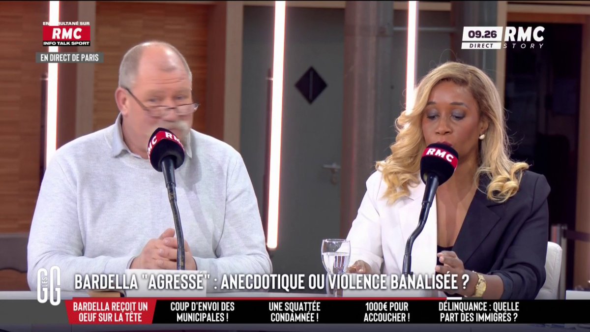 💥 Jordan Bardella « agressé » 🎙️ Joëlle Dago-Serry : "Le RN et tout ce qui va avec, a libéré une parole raciste ! Les gens qui sont pris pour cible, ce sont des minorités qui sont attaquées de manière décomplexée ! Une partie des électeurs du RN se sentent décomplexés !" #GGRMC