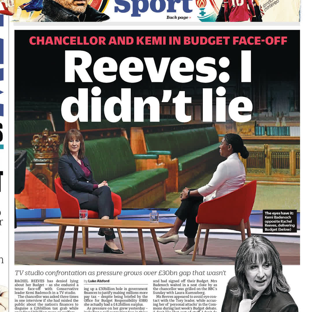 'The hits just keep on coming...' Nick Ferrari runs through the morning's front pages - all pointing to Rachel Reeves's 'Budget lies'.