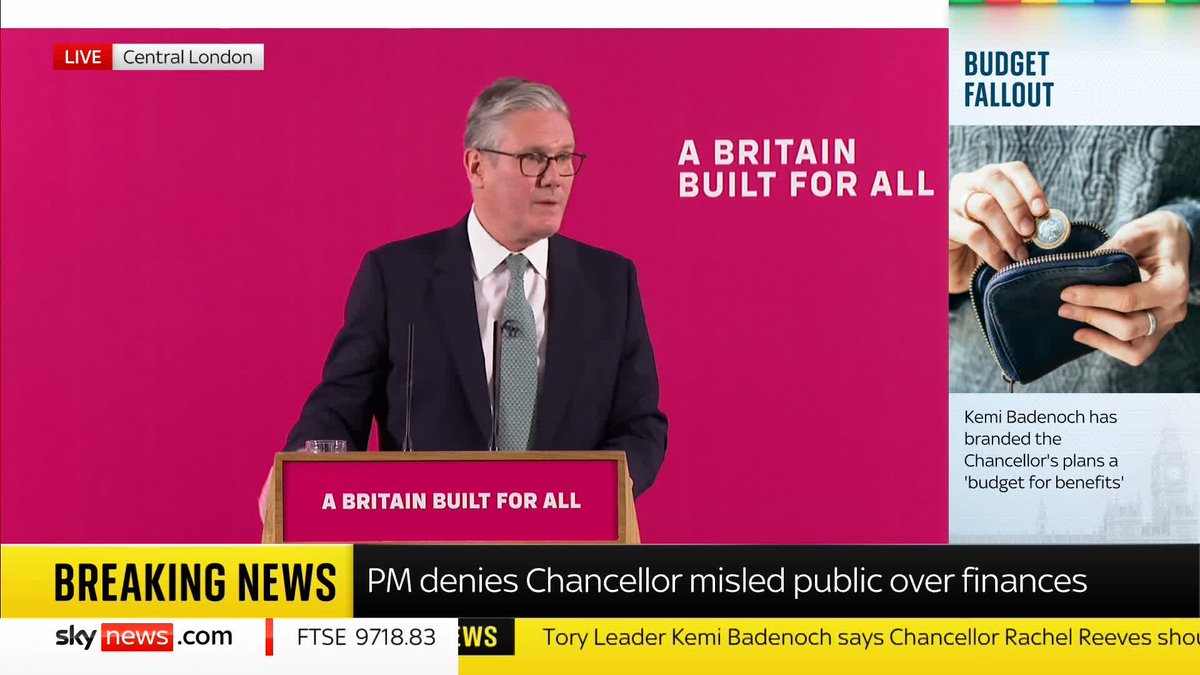 Sky's political editor Beth Rigby asks the prime minister about Rachel Reeves misleading the public and the cabinet over the state of the finances. But Sir Keir Starmer says "there was no misleading" - and he doesn't accept that framing. 📺 Sky 501