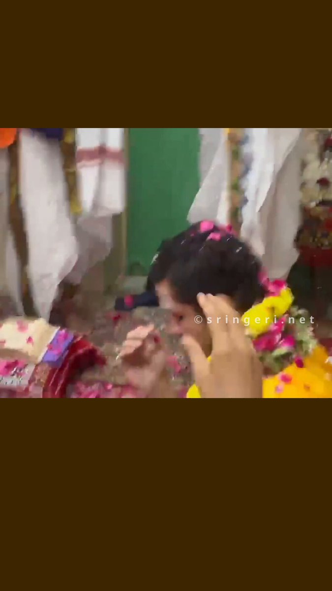 Kashi honours 19-year-old Vedamurti Devavrat Rekhe for historic Dandakrama Parayanam blessed by Sringeri Jagadgurus Kashi witnessed a rare spiritual celebration when 19-year-old Vedamurti Devavrat Mahesh Rekhe was honoured with a golden bracelet (worth ₹5 lakhs) and ₹1,11,116, blessed by Jagadguru Shankaracharyas of Dakshinamnaya Sri Sringeri Sharada Peetham. The young scholar from Maharashtra completed the Dandakrama Parayanam of nearly 2000 mantras of the Shukla Yajurveda’s Madhyandini branch in 50 uninterrupted days - a feat accomplished in its classical purity after almost 200 years. A grand procession from Rathayatra Crossing to Mahmoorganj, featuring musical instruments, shankhadwani, and over 500 Vedic students, transformed the city into a vibrant Vedic festival. Devotees showered flowers and welcomed the procession as a divine yatra. A special message of blessings to Vedamurti Devavrat Mahesh Rekhe from Sringeri Jagadguru Shankaracharya Sri Sri Bharati Tirtha Mahasannidhanam was conveyed at the felicitation ceremony by the Asthana vidwan, Dr. Tangirala Shivakumar Sharma. Scholars emphasised that Dandakrama- considered the crown of Vedic recitation due to its complex svara-patterns and intricate phonetic permutations - has been performed only three times in known history, with Devavrat’s recitation being flawless and completed in the shortest span. The Parayanam, conducted at Vallabharam Shaligram Sangved Vidyalaya from 2 October to 30 November, was supported by several religious and social institutions of Kashi. Saints, Vedic scholars and dignitaries praised the young scholar and his father & teacher, Vedabrahmasri Mahesh Chandrakant Rekhe (who is the chief examiner of the Shukla Yajurveda Madhyandina Shakha exams conducted by the Veda Poshaka Sabha of the Peetham). Devavrat’s achievement, under the blessings of the Sringeri Shankaracharyas, stands as a divine reminder that the living Vedic tradition continues to flourish through dedication, discipline and Guru-Kripa. *-*-* Join our Official WhatsApp Channel: #Bharat #SanatanaDharma #Shankaracharya #Sringeri #Vedamurti #Devavrat #Rekhe #Shukla #Yajurveda #Kashi #Varanasi #Vedas