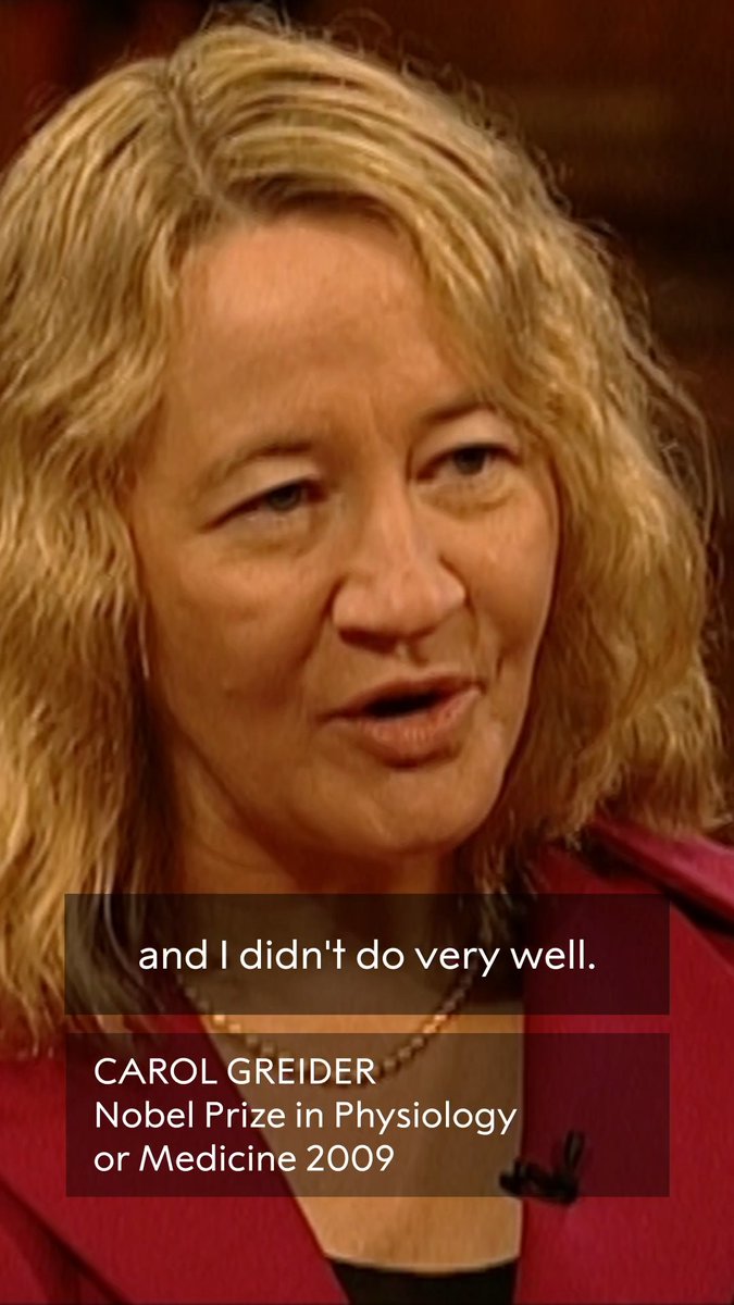 Medicine laureate Carol Greider overcame dyslexia as a child with persistence and creativity. Since she found it hard to read the traditional way, she found another: she taught herself to memorise words and letter order, circumventing her inability to sound out words. Greider is one of many Nobel Prize laureates that have dyslexia. #NobelPrize