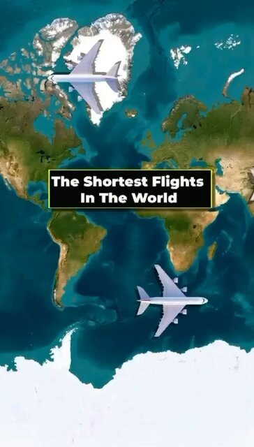 The shortest commercial flights in the world [🎞️ GeoGlobeTales]