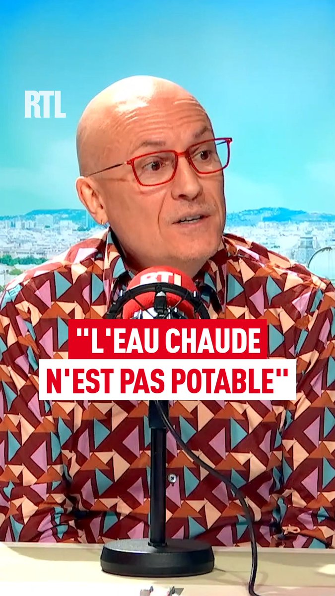 🇫🇷💦🚰 Non, l’eau chaude du robinet n’est PAS potable, affirme le microbiologiste Christophe Mercier-Thellier. C’est une "eau technique comme pour la douche ou la vaisselle", et non pas pour faire chauffer ses pâtes !