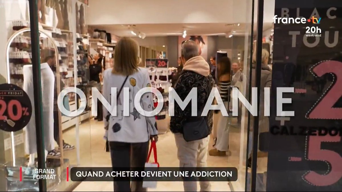 🤑💸 Quand acheter devient une addiction : surconsommation, endettement, pour certaines personnes atteintes d'oniomanie, acheter est un besoin irrépressible. Il existe désormais des groupes d'entraide pour s'en sortir. #JT20h