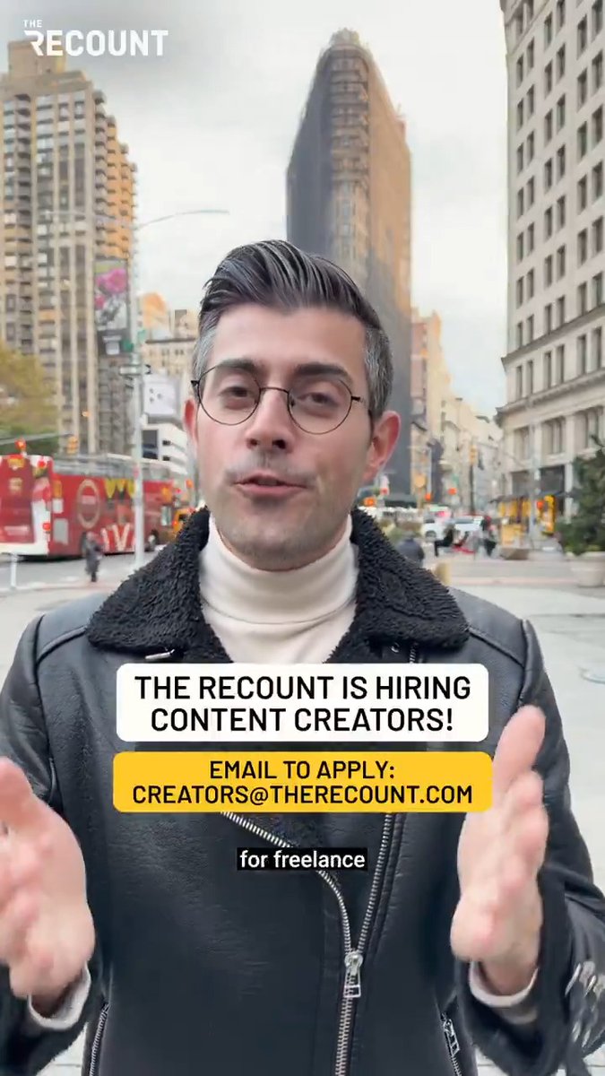 We’re hiring freelance video journalists! If you want to make videos for The Recount, have a passion for politics, and know how to fact check your work send us an email at creators@therecount.com with your social handles, a bit about you, and a sample video.