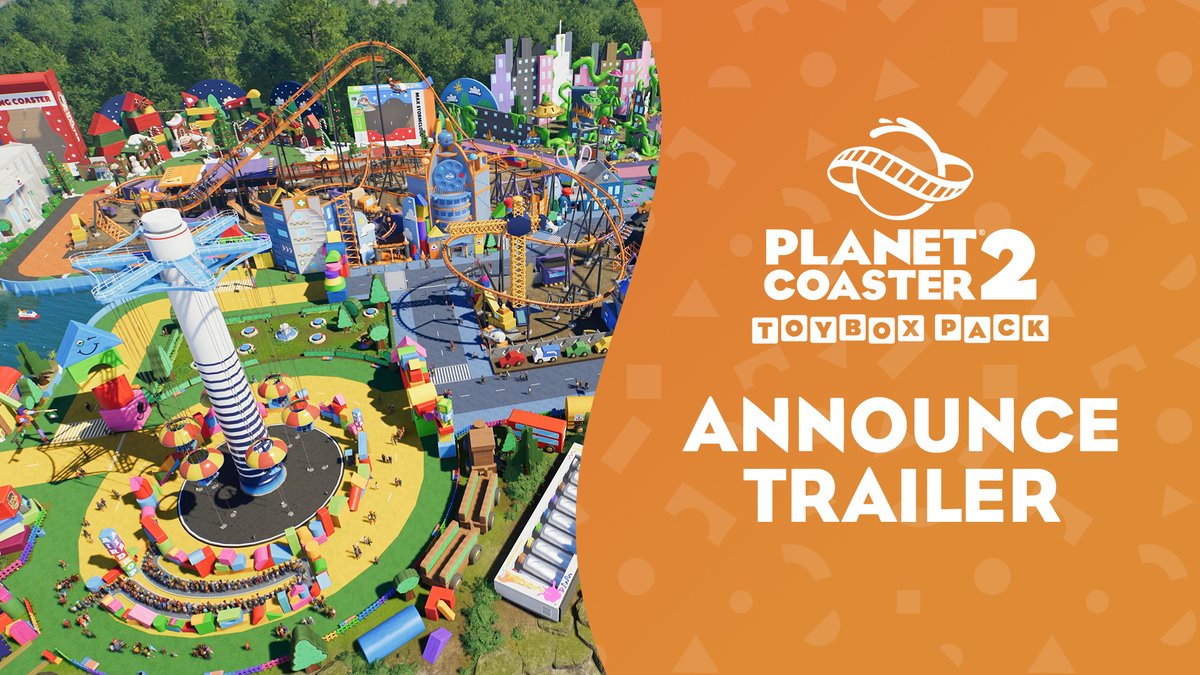 Build playful theme parks full of nostalgic fun with the Toybox Pack! 🎨 Coming to Planet Coaster 2 across all platforms on 4 December! 🗓️ 🔗