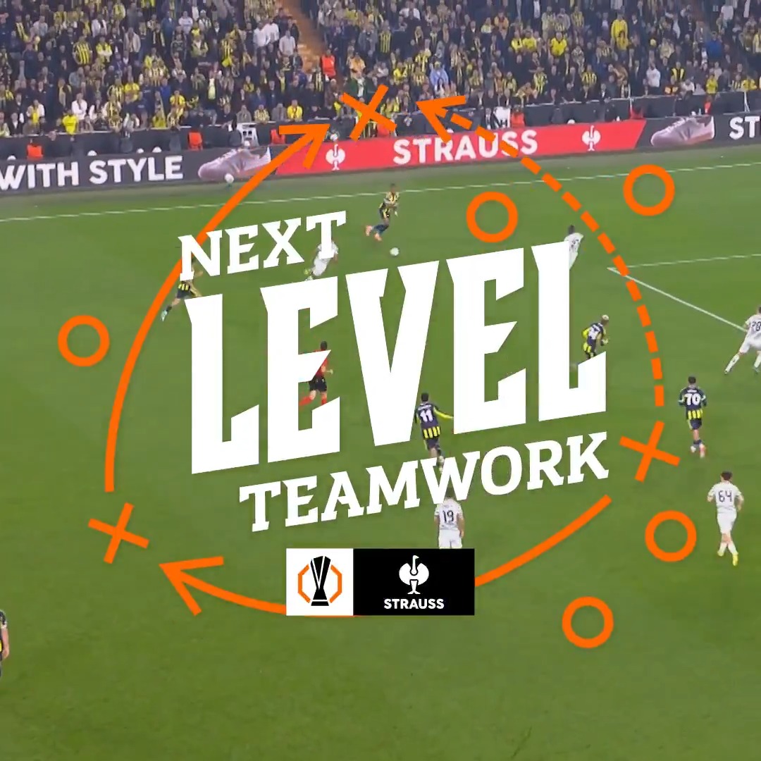 🟡🔵 Fenerbahçe 🤝 Stuttgart ⚪️🔴 Which team move do you prefer? #UELteamwork | STRAUSS