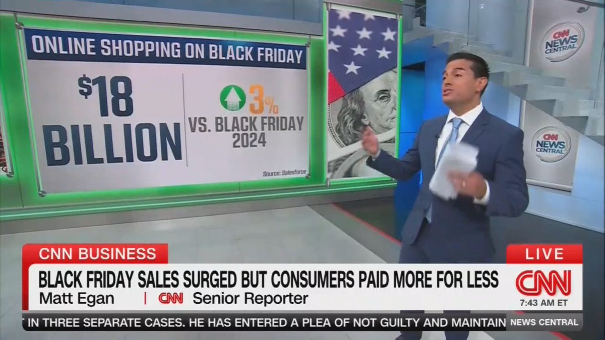 Reporter: Average selling prices were 7% higher than last year. That's more than twice the overall rate of inflation. That's well more than average wages. Some of the categories seeing the biggest price increases are exposed to tariffs. 6% increase on clothes, 7% on electronics, and 24% on appliances.