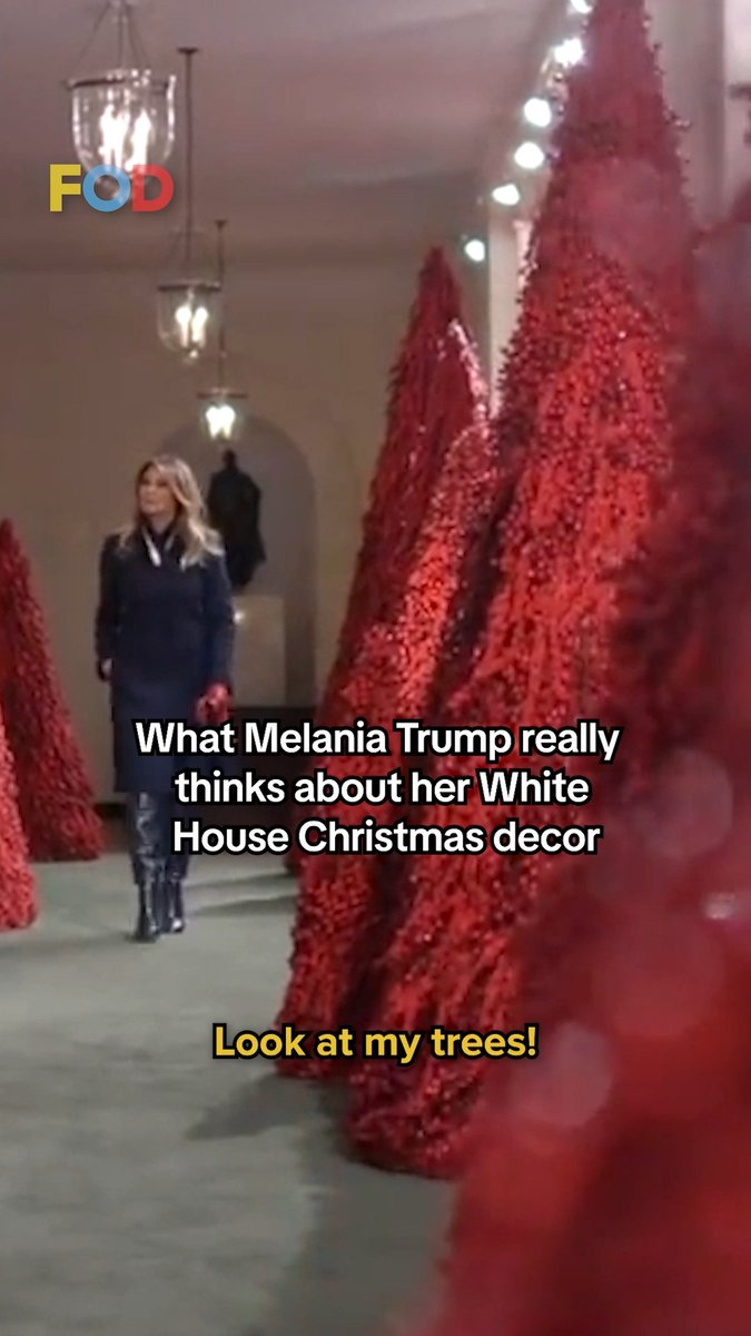 Melania Trump shows us her terrifying White House Christmas decor