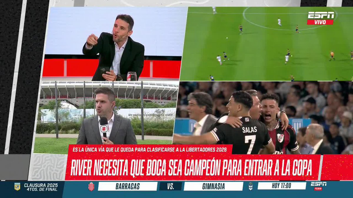 🤔 ¿SE COMPLICA EN LO ECONÓMICO RIVER SIN LIBERTADORES? El análisis sobre la participación internacional de 2026 para el equipo de Gallardo. ▶ Mirá #ESPNF12 en el Plan Premium de #DisneyPlus