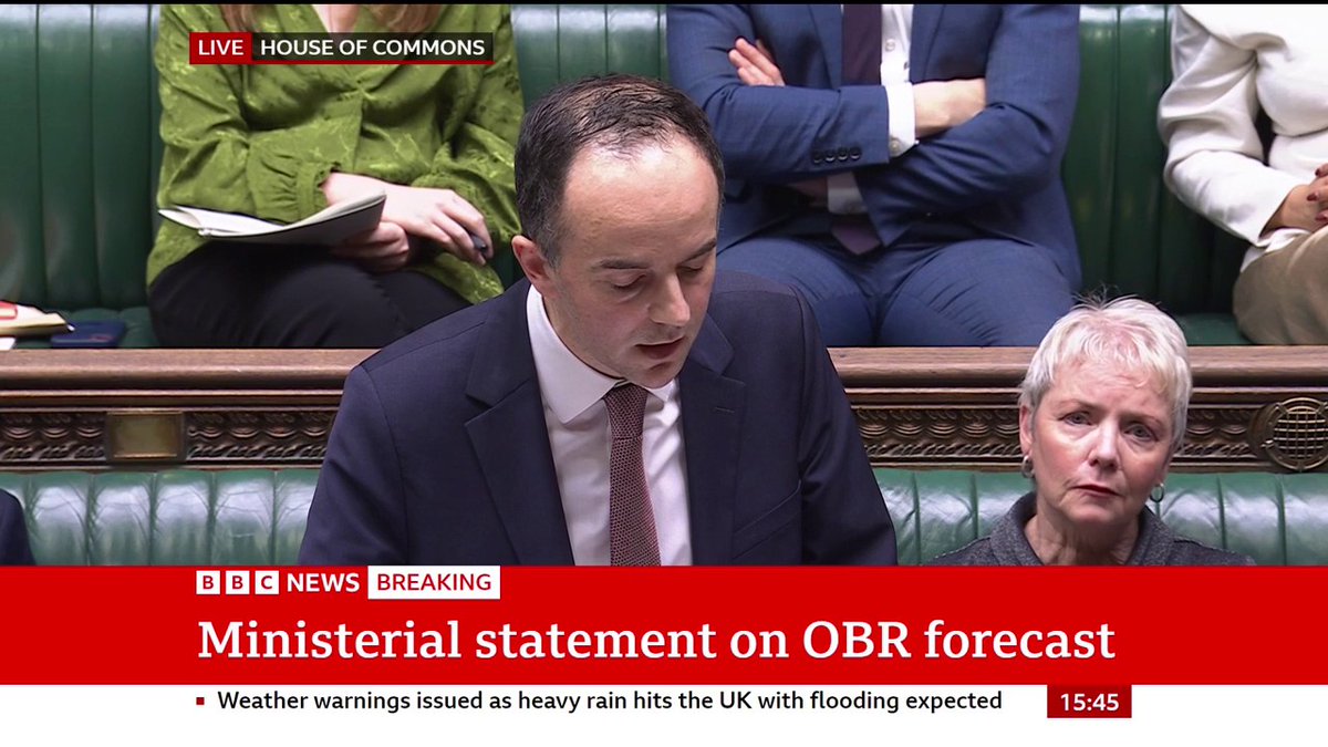 "This is a very serious breach of highly sensitive information" Chief Secretary to the Treasury James Murray makes a statement to the Commons on the OBR leak Follow live: