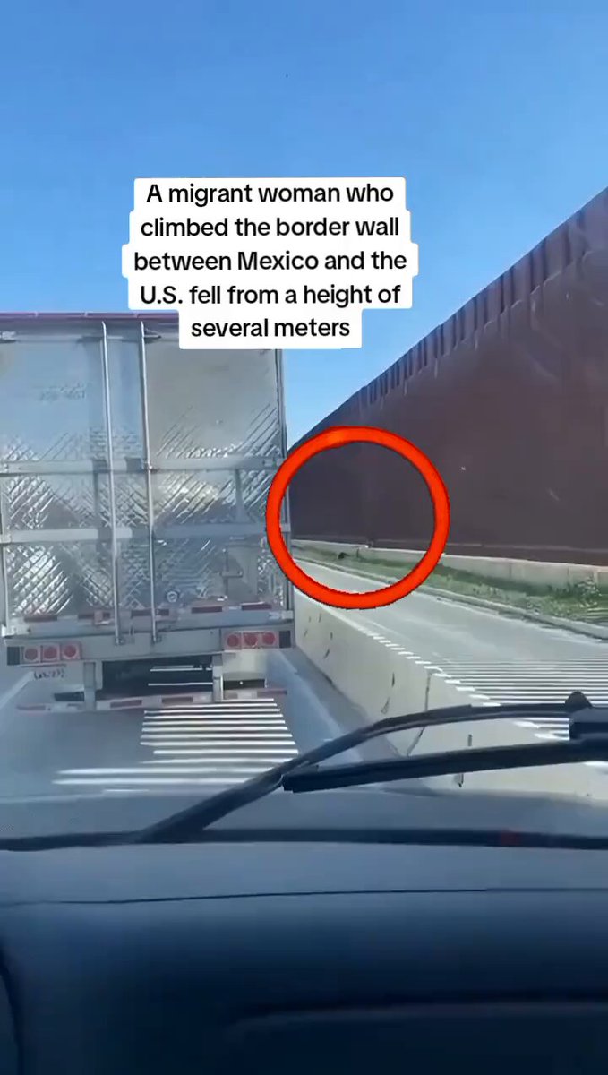 LMFAO! A foreigner tried to climb the border wall and learned a hard lesson about gravity. Hopefully she goes home and scares the rest of the invaders. Can we electrify the wall yet?