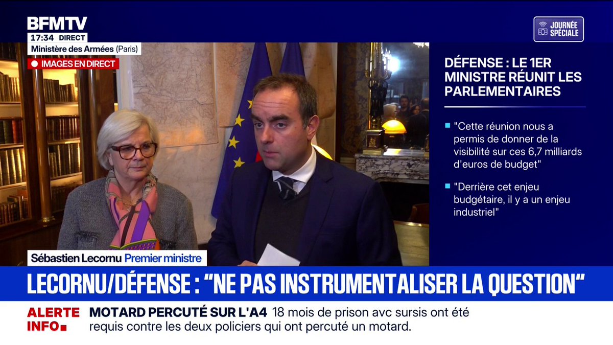 "La question de l'augmentation des crédits militaires va s'imposer dans la campagne présidentielle", estime Sébastien Lecornu