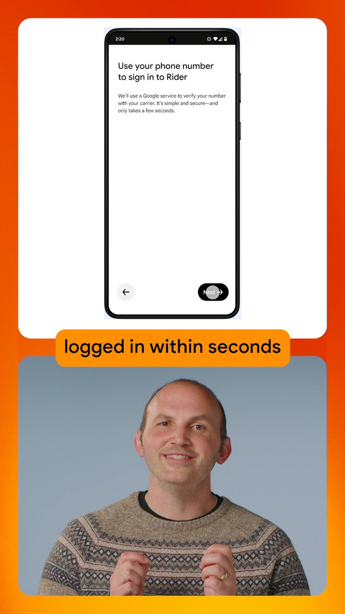 ⚡ Get users logged in within seconds thanks to the next generation of phone number verification.