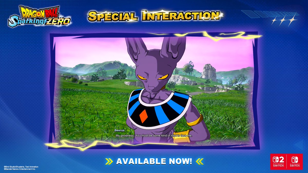 A god faces chaos incarnate… Beerus vs Goku Black Rosé 🌌 DRAGON BALL: Sparking! ZERO available now on Nintendo Switch &amp; Nintendo Switch 2!