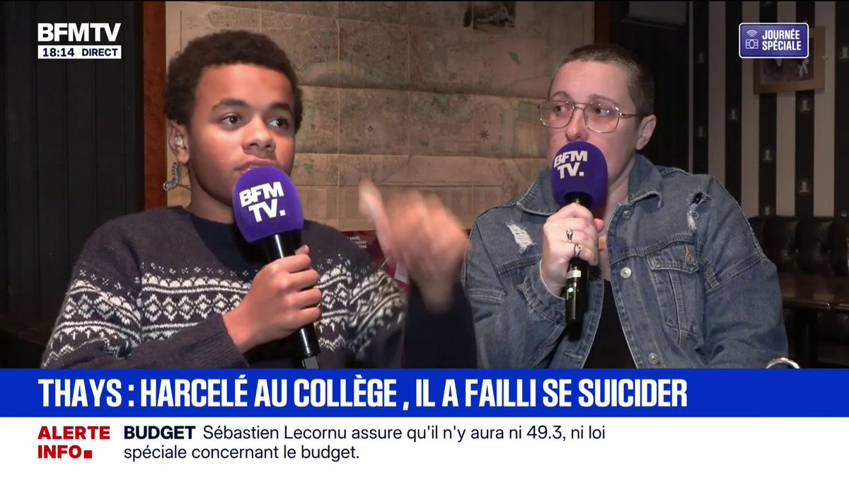 “Un des élèves m'a étranglé”: harcelé, Thays Pruvot a failli mettre fin à ses jours