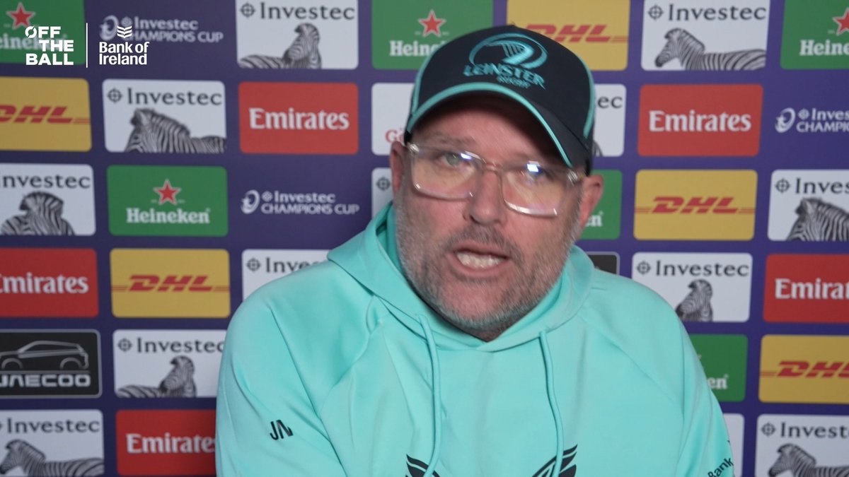 🗣️ "I am the sole provider for my family!" 🗣️ "Hopefully I get a job after my contract expires with Leinster" Leinster coach, Jacques Nienaber, clarifies his comments made during a interview with SuperSport, after they caused some controversy amongst media and fans. #Rugby on Off The Ball with Bank of Ireland | #NeverStopCompeting 🎥: SuperSport